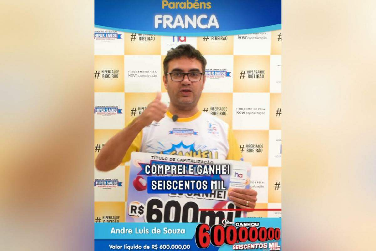 André Luís de Souza faturou R$ 600 mil